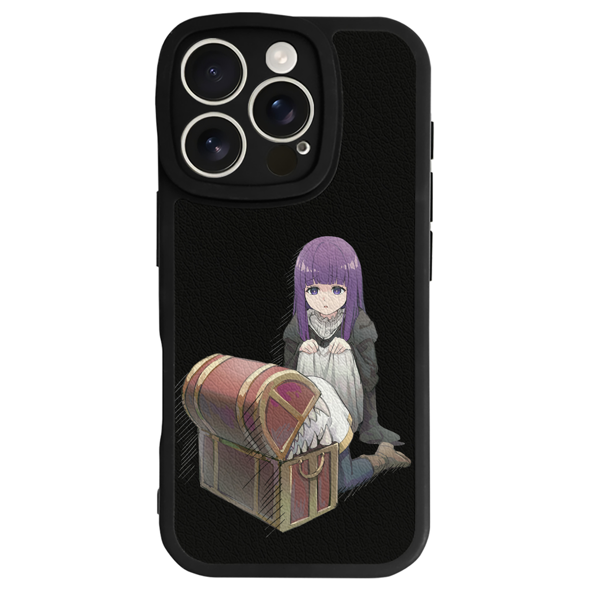 （画像用） 葬送のフリーレン Frieren 【iPhone 16シリーズ対応】シリコンスマホケース（レザー調） 材質：シリコン